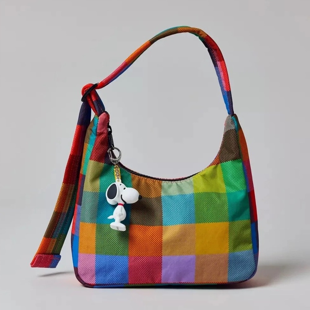BAGGU Madras Mini Nylon Shoulder Bag (URBAN OUTFITTERS EXCLUSIVE) - Picture 4 of 5